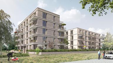 Das Projekt Hohe Düne entsteht ab Sommer 2023 auf einem früheren Krankenhaus-Areal.