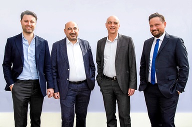 Führen künftig die Geschäfte beim Projektentwickler Ehret + Klein (v.l.n.r.): Konstantin von Abercron, Erdal Bektas, Guido Prummer und Michael Baureis.