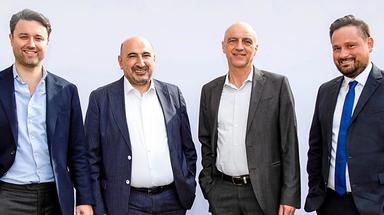 Führen künftig die Geschäfte beim Projektentwickler Ehret + Klein (v.l.n.r.): Konstantin von Abercron, Erdal Bektas, Guido Prummer und Michael Baureis.