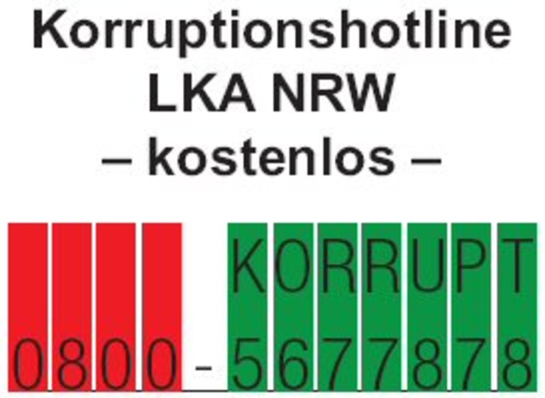 Die NRW-Korruptionshotline.