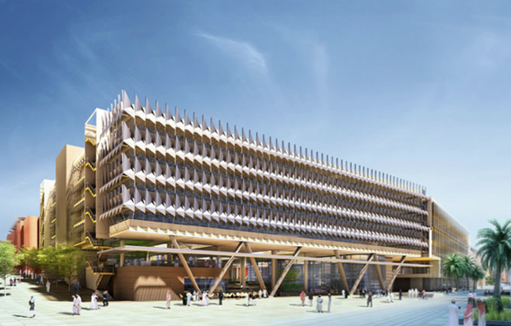 Die neue Siemens-Zentrale Nahost/Mittelost in Masdar/Abu Dhabi wird mit dem Mipim Architectural Review Future Projects Award ausgezeichnet. Bild: Sheppard Robson/Team Macarie