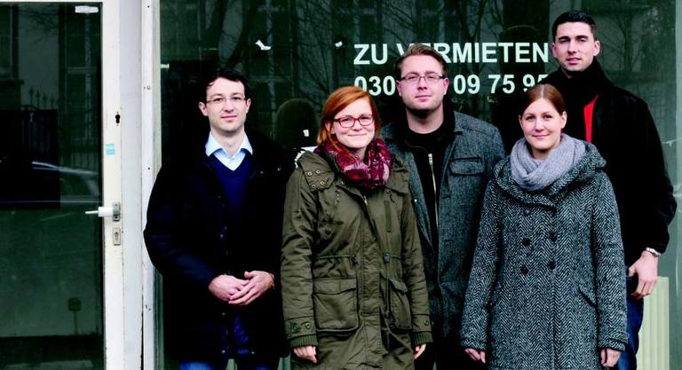 Sie wollen wieder Leben ins Erdgeschoss holen - Studenten der HTW Berlin.