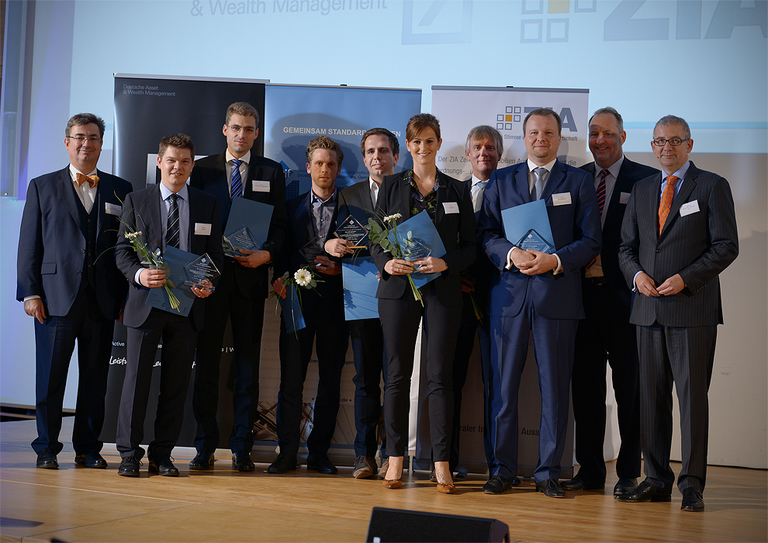 Die diesjährigen Preisträger der gif-Forschungspreise mit Laudatoren. 