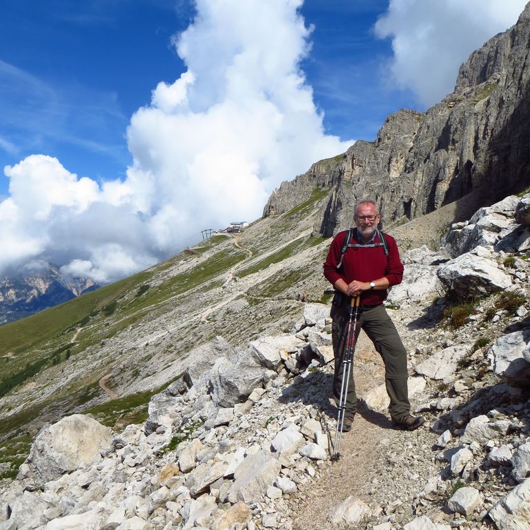 Richard Ott während eines dreiwöchigen Wanderurlaubs in Südtirol.