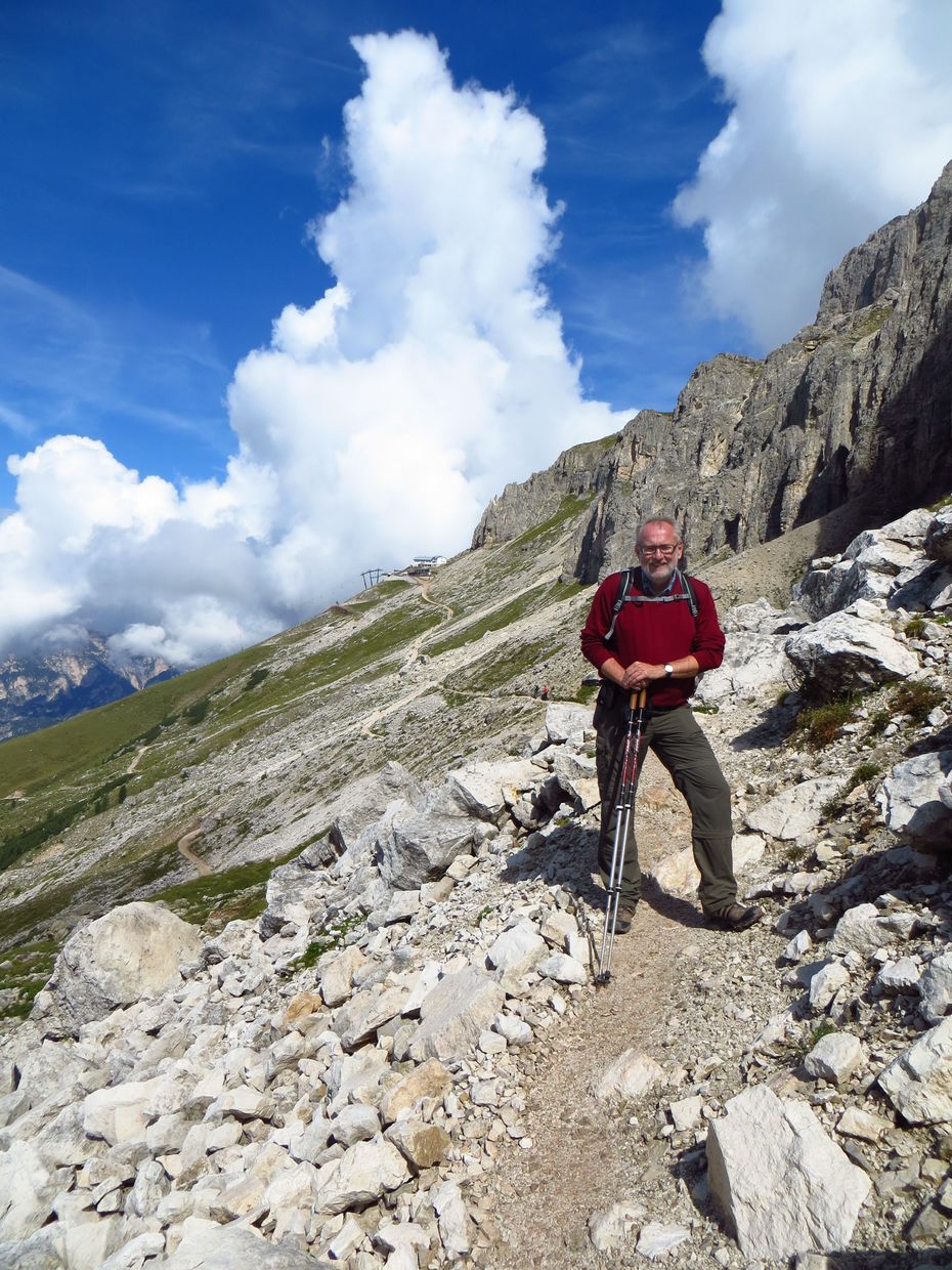 Richard Ott während eines dreiwöchigen Wanderurlaubs in Südtirol.