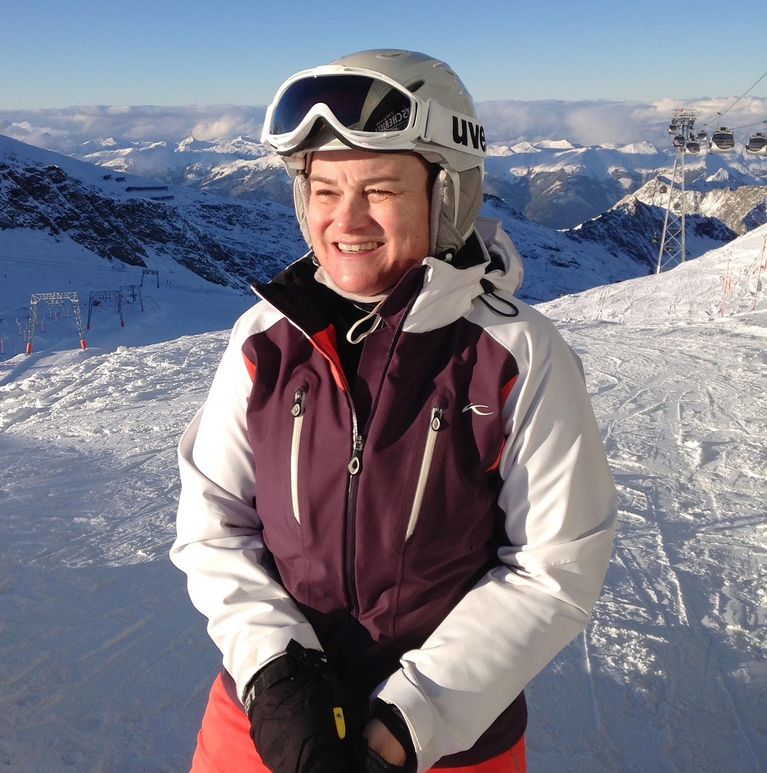 Susanne Klaußner, hier am Kitzsteinhorn in Österreich, ist Mitglied im Skiclub Nürnberg. 