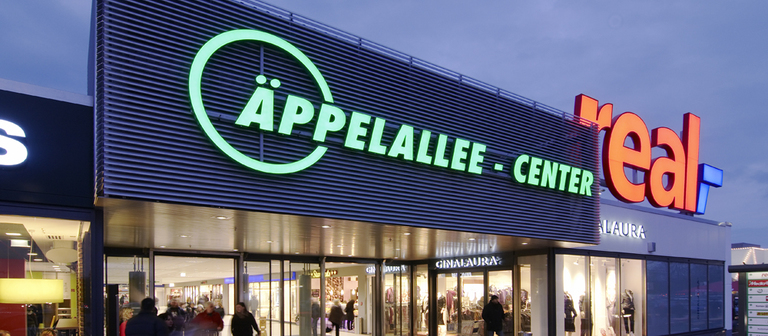 Das Äppelallee-Center in Wiesbaden.