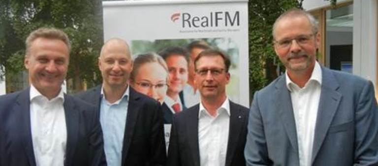 Das Präsidium bzw. der Vorstand von Real FM (v.l.n.r.): Heinrich Quaderer, Jochen Wiener, Thomas Knoepfle, Jörg Petri (es fehlt Dr. Alexandra Merkel).