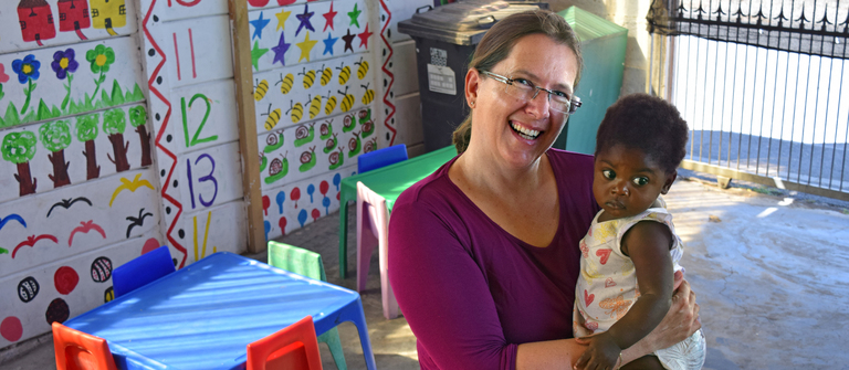 Christine Bernhofer arbeitete drei Monate lang in einem Kindergarten in Kapstadt. Insgesamt dauerte ihr Sabbatical rund anderthalb Jahre.