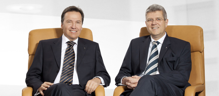 Wollen es künftig etwas gemütlicher angehen lassen: Wolfgang Dippold (links) und Jürgen Seeberger ziehen sich aus dem operativen Geschäft der Project-Gruppe zurück.
