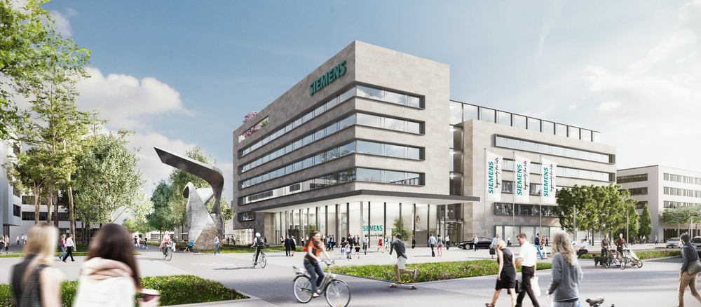 Siemens Schafft Sich In Erlangen Ein Neues Empfangsgebaude