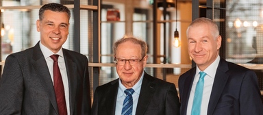 Hahn-Führung (v.l.): Thomas Kuhlmann, Michael Hahn, Jörn Burghardt.