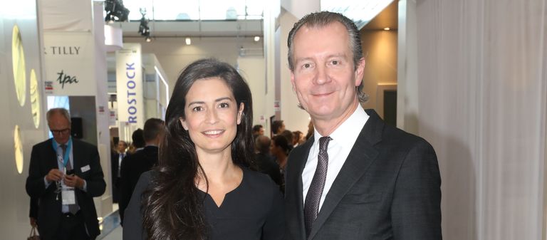 Inga Beyler und Thomas Flohr im Jahr 2017 auf der Expo Real.