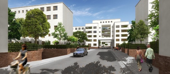 Quelle: ABG Frankfurt Holding Wohnungsbau und Beteiligungsgesellschaft mbH, Urheber: Stefan Forster Architekten Quelle: ABG Frankfurt Holding Wohnungsbau und Beteiligungsgesellschaft mbH, Urheber: Stefan Forster Architekten