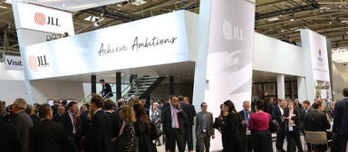 JLL-Messestand auf der Expo Real 2017.