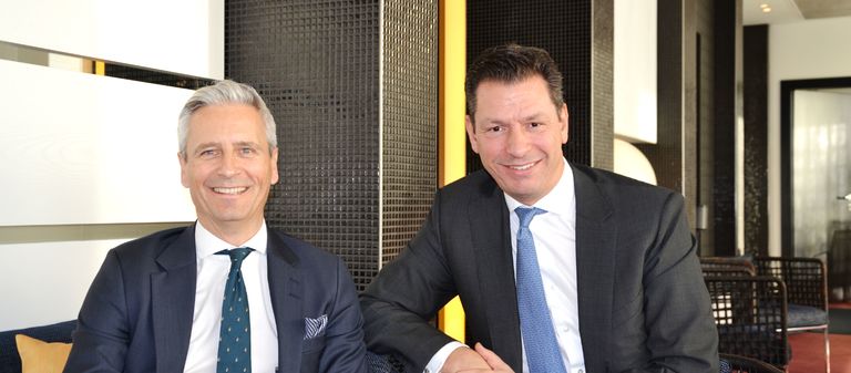 Noch vereint: Emea-CEO Guy Grainger (links) und Timo Tschammler. 