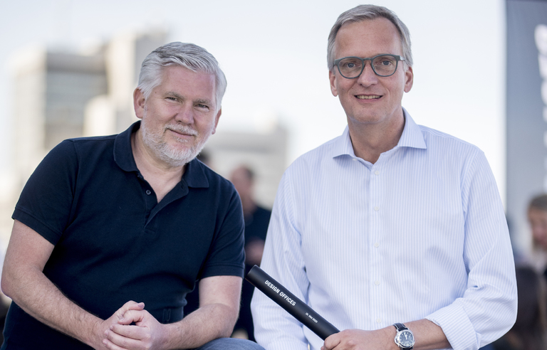 Joachim Gripp (rechts) hat den Staffelstab schon von Design-Offices-Gründer Michael O. Schmutzer übernommen.