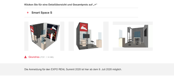 Quelle: https://exporeal.net, Screenshot: Immobilien Zeitung Quelle: https://exporeal.net, Screenshot: Immobilien Zeitung