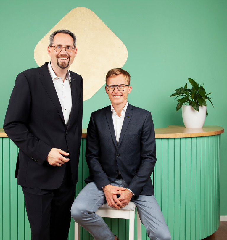 Künftige Kiwi-Geschäftsfühung: Novize Alexander Pannhorst (links) und Karsten Nölling. 